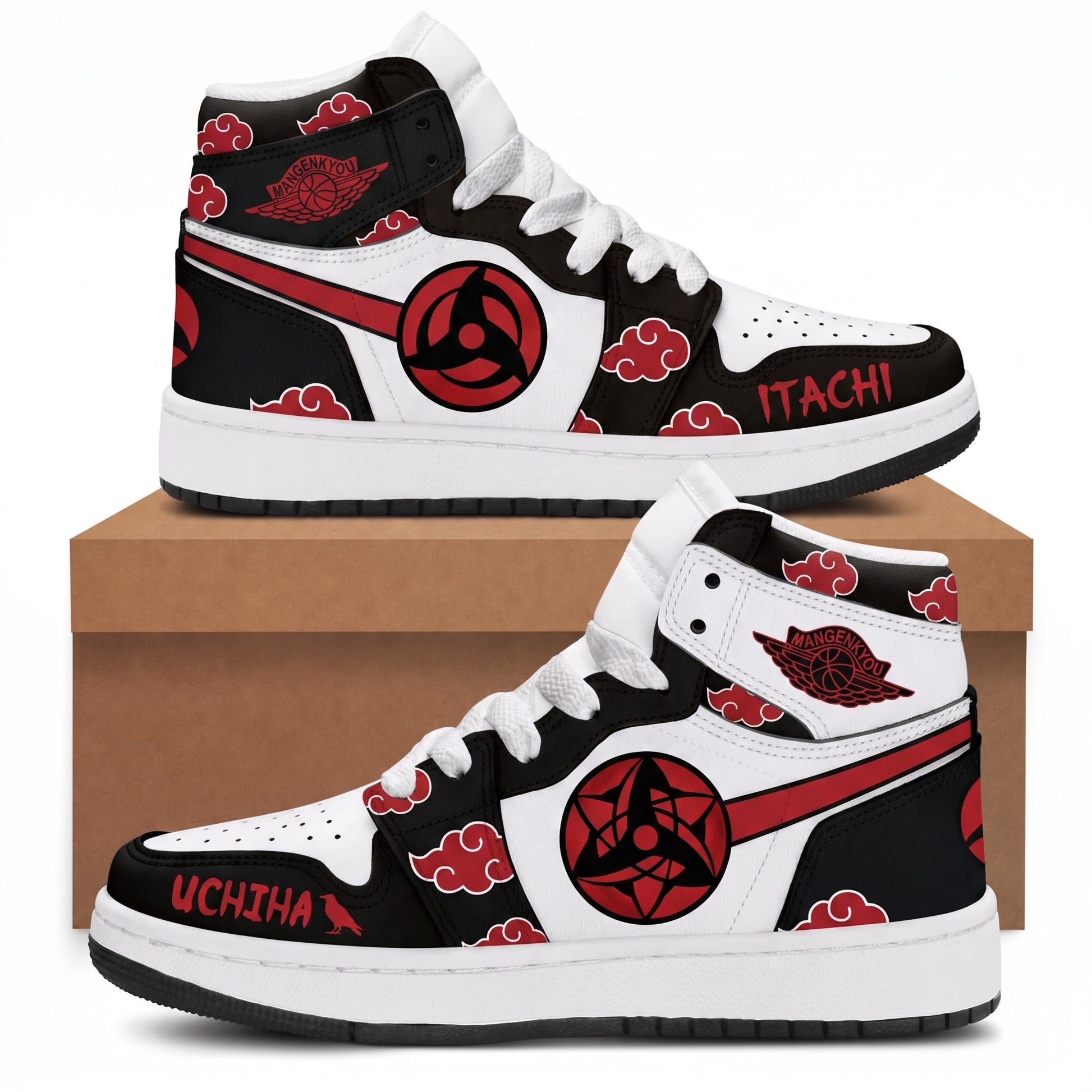 Uzumaki Naruto High Top Sneakers — Naruto Shippuden Inspired Fan Shoes - Custom Fan Apparel Image 3