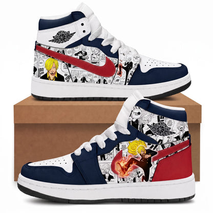 Vinsmoke Sanji High Top Sneakers — One Piece Inspired Fan Shoes - Custom Fan Apparel Image 3