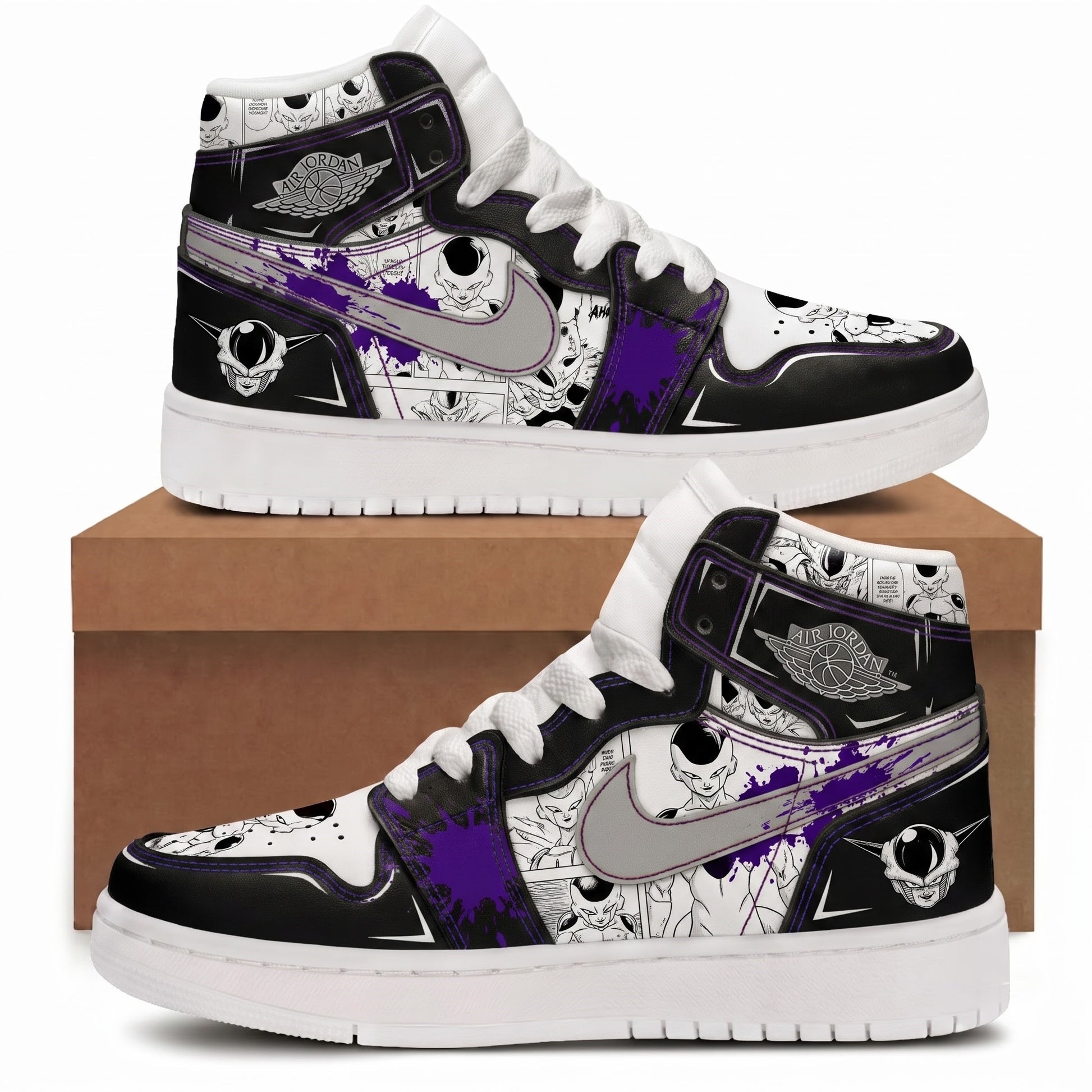 Goku Ultra Instinct High Top Sneakers — Dragon Ball Super Inspired Fan Shoes - Custom Fan Apparel Image 11