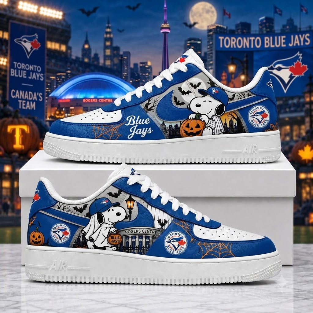 Halloween Edition - MLB Snoopy Fan Sneakers | Baseball Team Shoes Gift