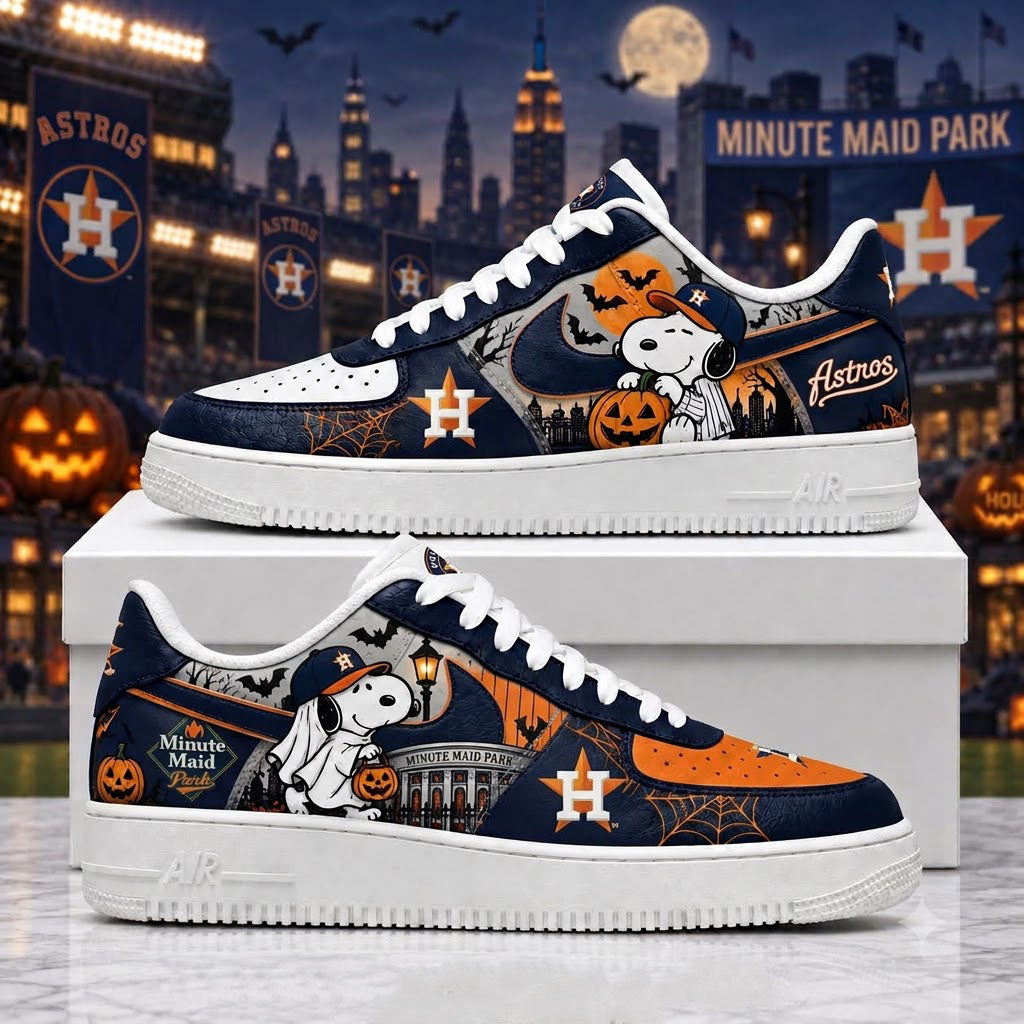 Halloween Edition - MLB Snoopy Fan Sneakers | Baseball Team Shoes Gift