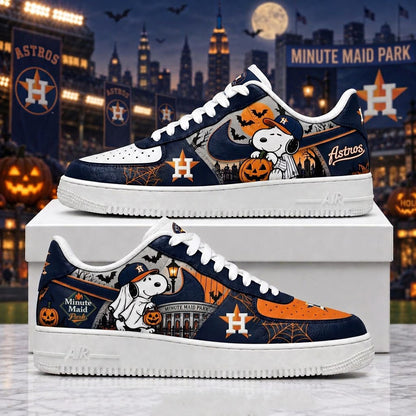 Halloween Edition - MLB Snoopy Fan Sneakers | Baseball Team Shoes Gift