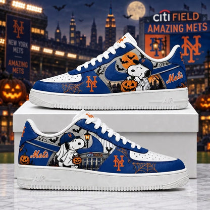 Halloween Edition - MLB Snoopy Fan Sneakers | Baseball Team Shoes Gift