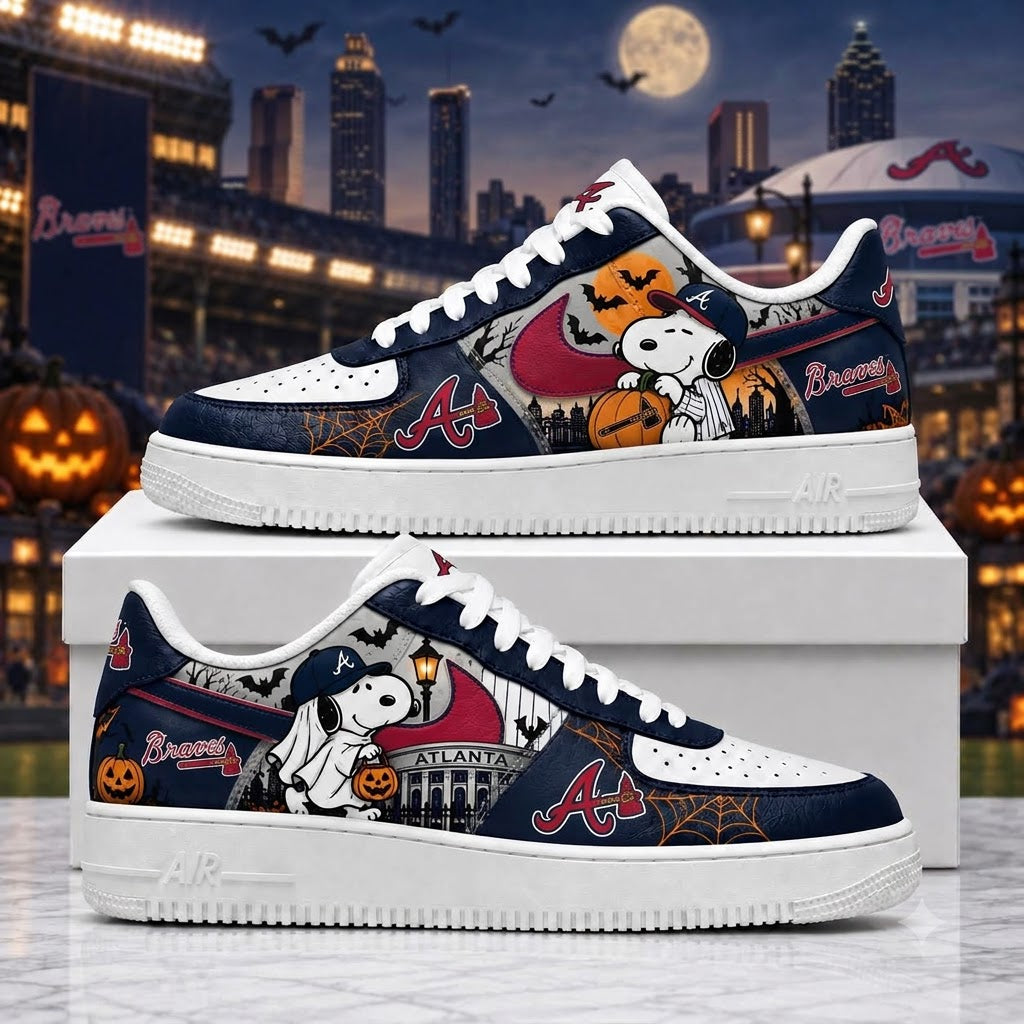 Halloween Edition - MLB Snoopy Fan Sneakers | Baseball Team Shoes Gift