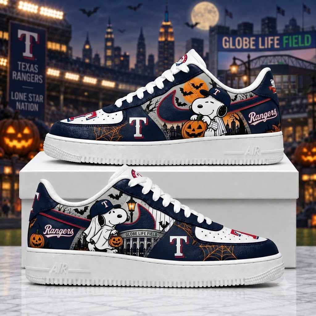 Halloween Edition - MLB Snoopy Fan Sneakers | Baseball Team Shoes Gift