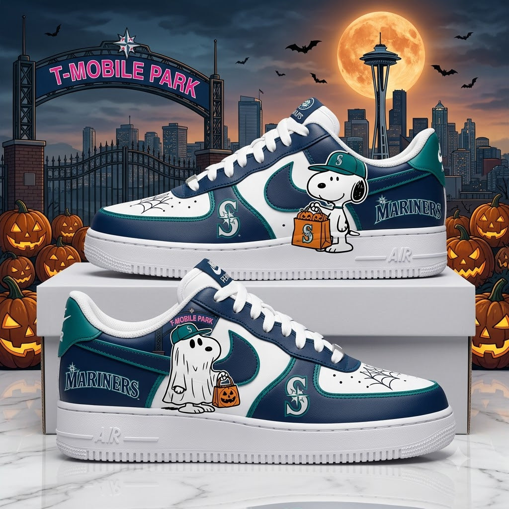 Halloween Edition - MLB Snoopy Fan Sneakers | Baseball Team Shoes Gift