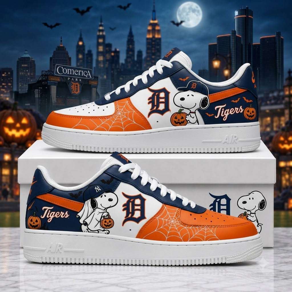 Halloween Edition - MLB Snoopy Fan Sneakers | Baseball Team Shoes Gift
