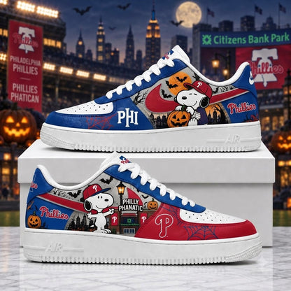 Halloween Edition - MLB Snoopy Fan Sneakers | Baseball Team Shoes Gift