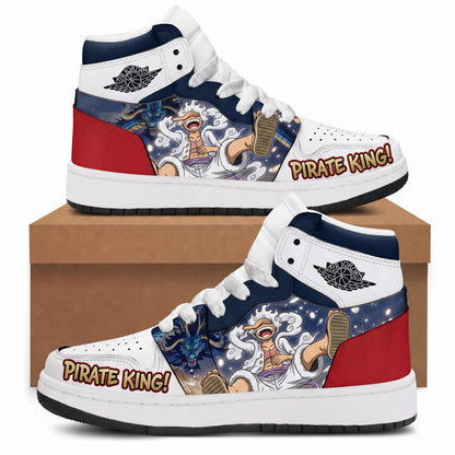 Monkey D. Luffy High Top Sneakers — One Piece Inspired Fan Shoes - Custom Fan Apparel Image 5