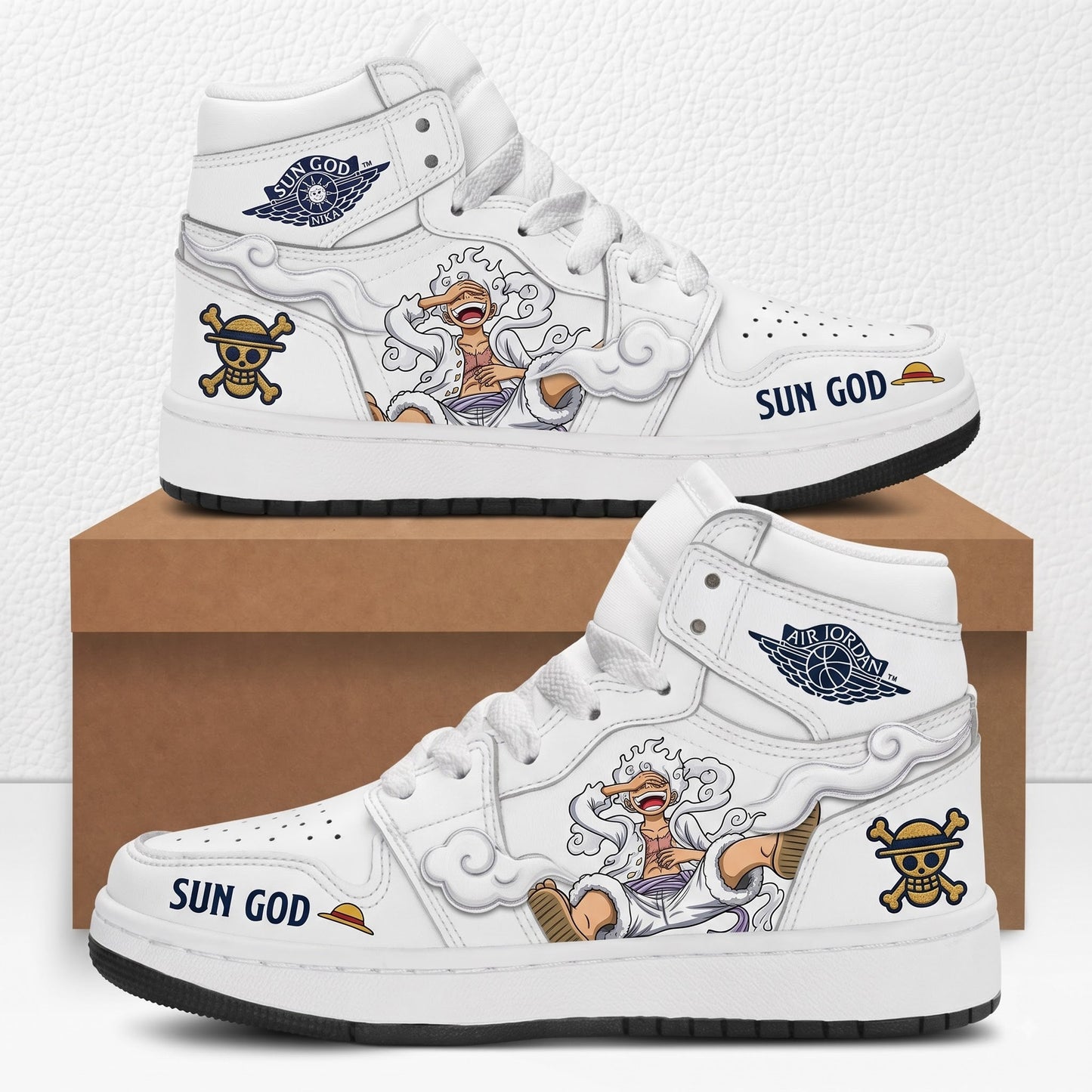 Monkey D. Luffy High Top Sneakers — One Piece Inspired Fan Shoes - Custom Fan Apparel Image 6