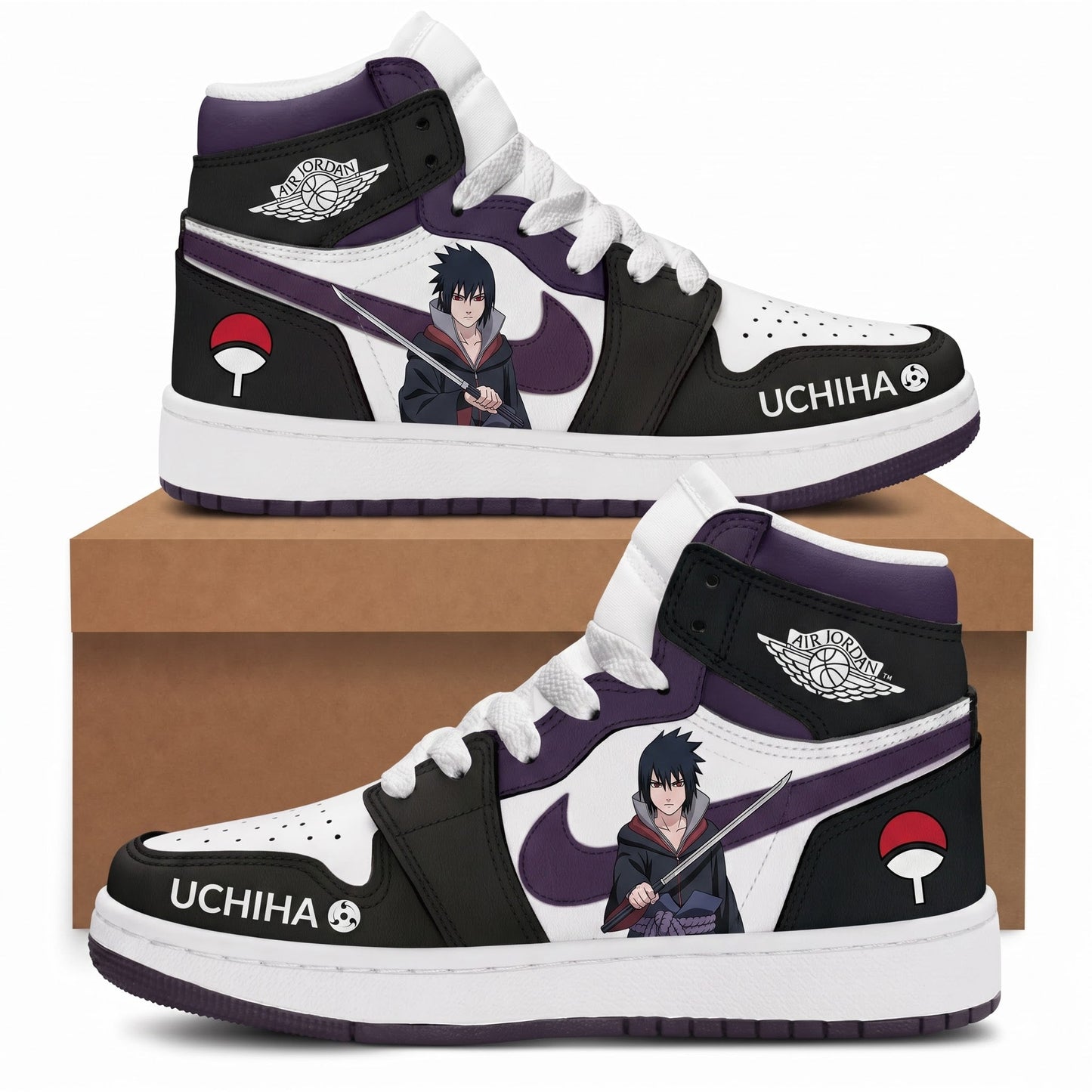 Uzumaki Naruto High Top Sneakers — Naruto Shippuden Inspired Fan Shoes - Custom Fan Apparel Image 5