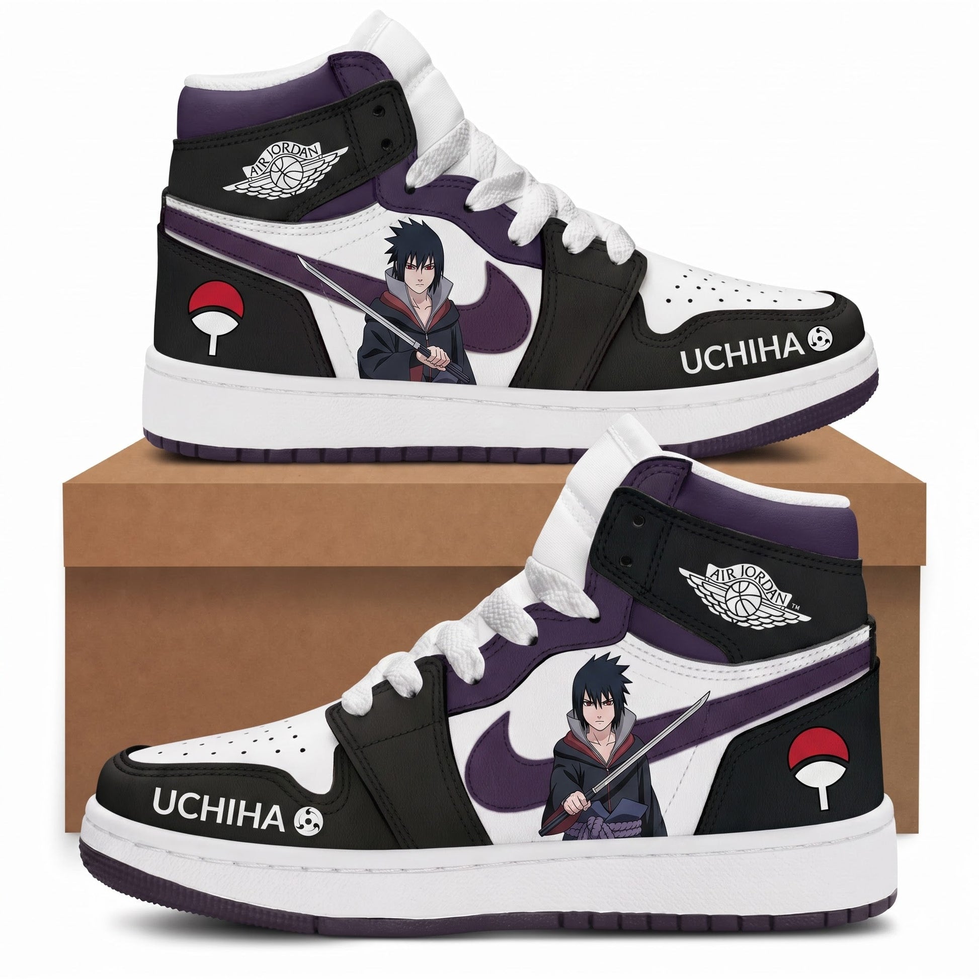 Uzumaki Naruto High Top Sneakers — Naruto Shippuden Inspired Fan Shoes - Custom Fan Apparel Image 5