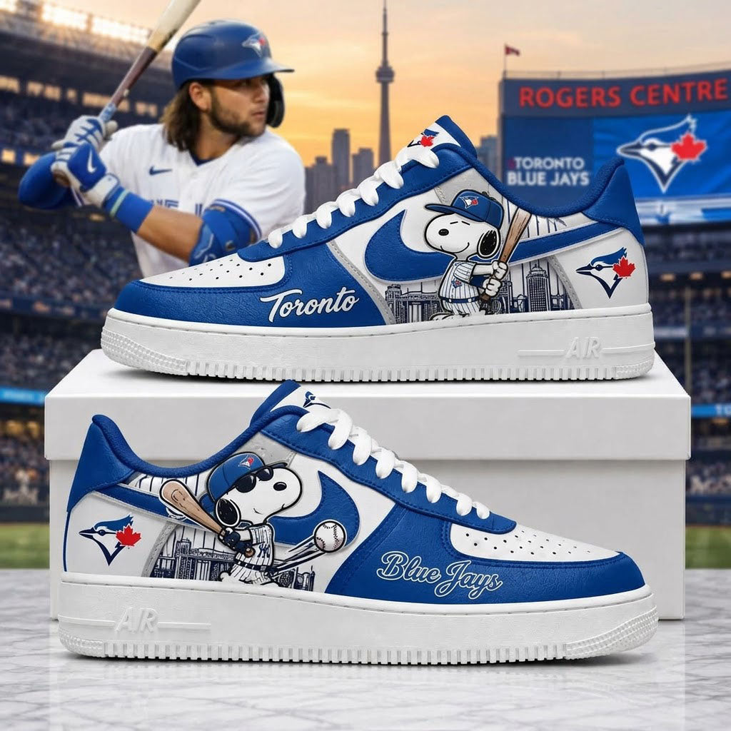 MLB Snoopy Fan Sneakers | Baseball Team Shoes Gift