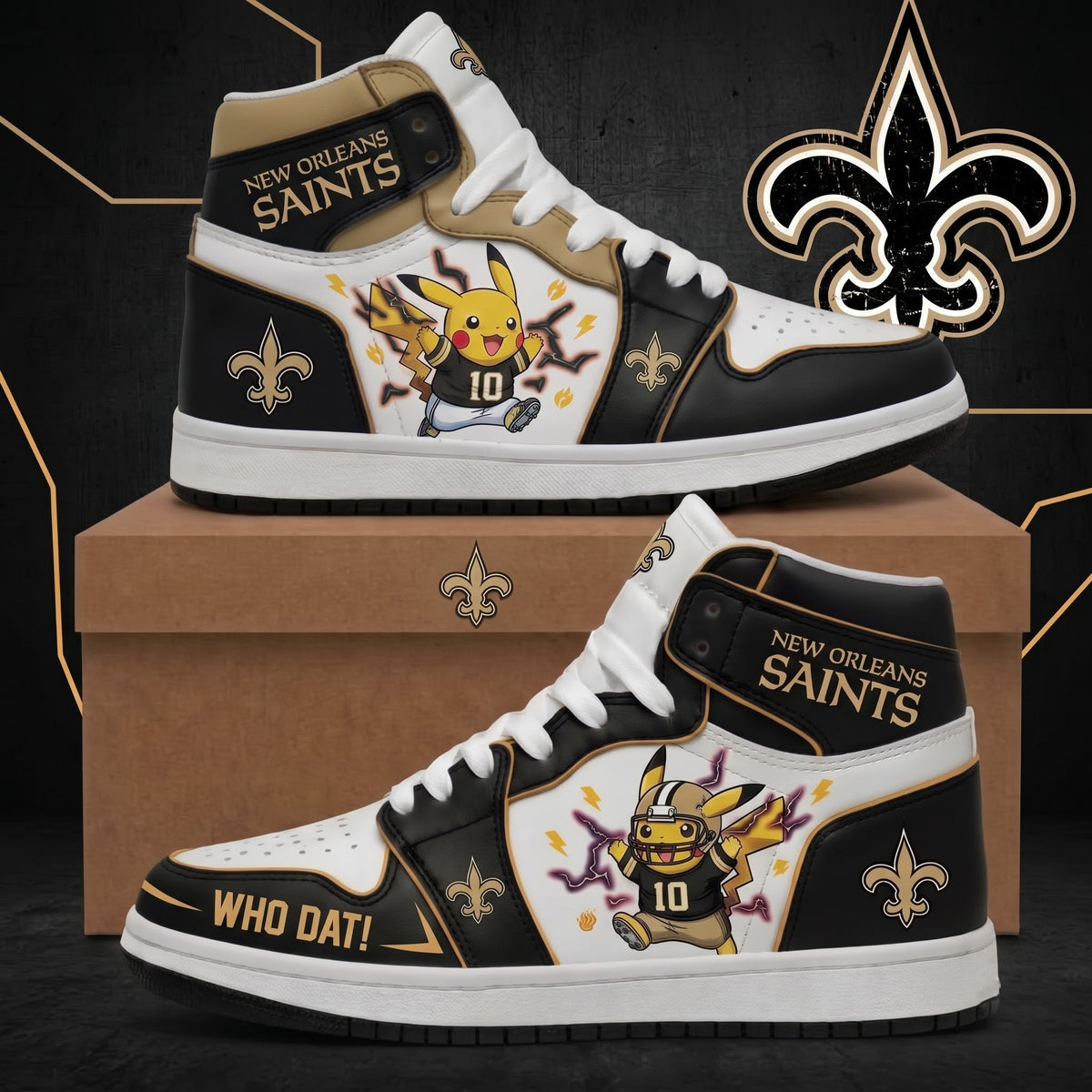Pikachu NFL 32-Team Fan Sneakers | All 32 Football Teams Available