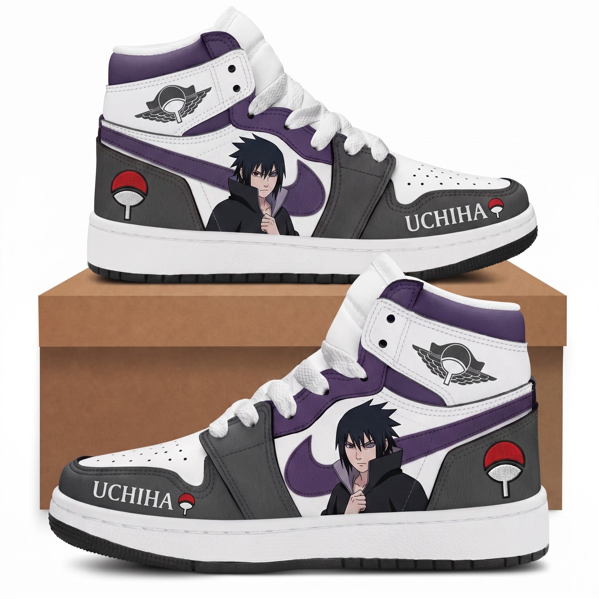 Uzumaki Naruto High Top Sneakers — Naruto Shippuden Inspired Fan Shoes - Custom Fan Apparel Image 6