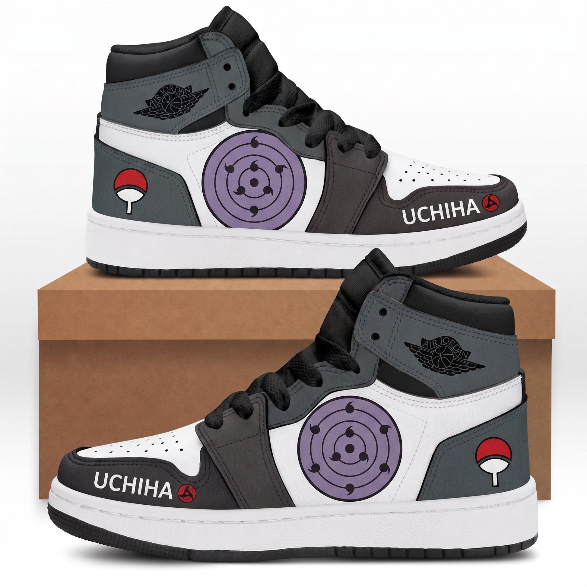 Uzumaki Naruto High Top Sneakers — Naruto Shippuden Inspired Fan Shoes - Custom Fan Apparel Image 4