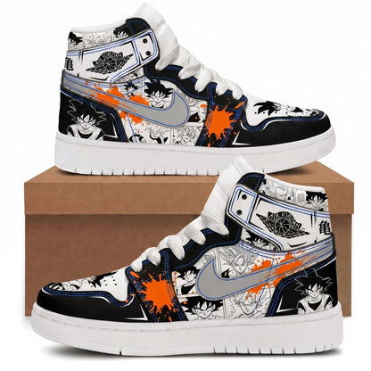 Goku Ultra Instinct High Top Sneakers — Dragon Ball Super Inspired Fan Shoes - Custom Fan Apparel Image 1