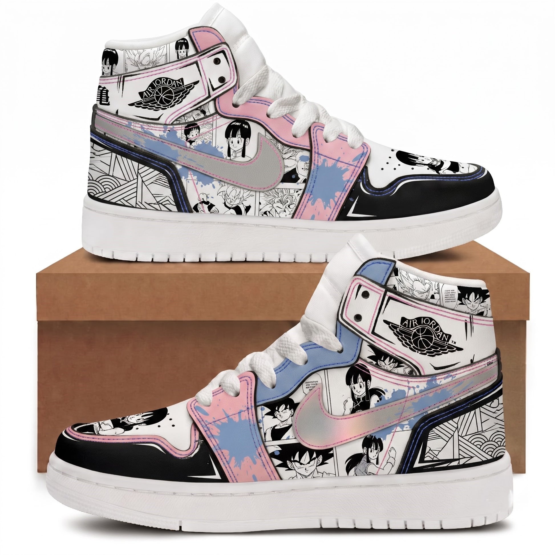 Goku Ultra Instinct High Top Sneakers — Dragon Ball Super Inspired Fan Shoes - Custom Fan Apparel Image 4
