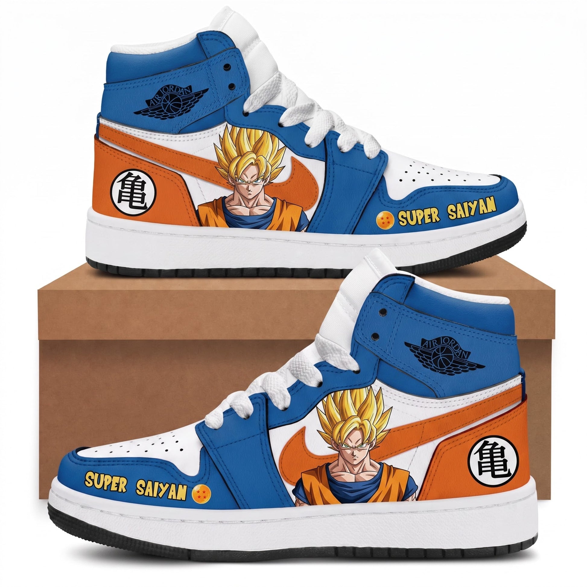 Son Goku High Top Sneakers — Dragon Ball Z Inspired Fan Shoes - Custom Fan Apparel Image 7