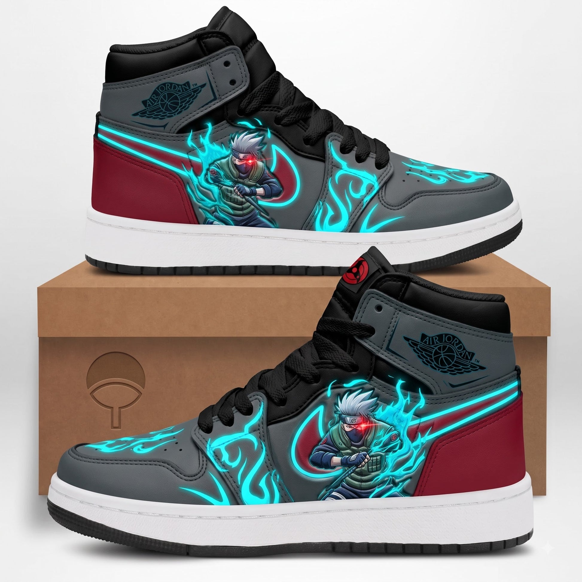 Uzumaki Naruto High Top Sneakers — Naruto Shippuden Inspired Fan Shoes - Custom Fan Apparel Image 3