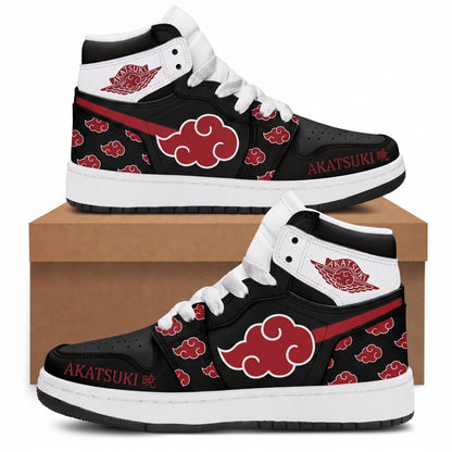 Uzumaki Naruto High Top Sneakers — Naruto Shippuden Inspired Fan Shoes - Custom Fan Apparel Image 1