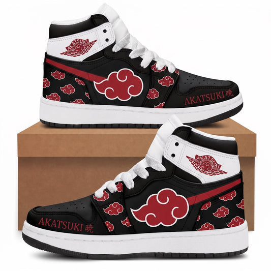 Uzumaki Naruto High Top Sneakers — Naruto Shippuden Inspired Fan Shoes - Custom Fan Apparel Image 1