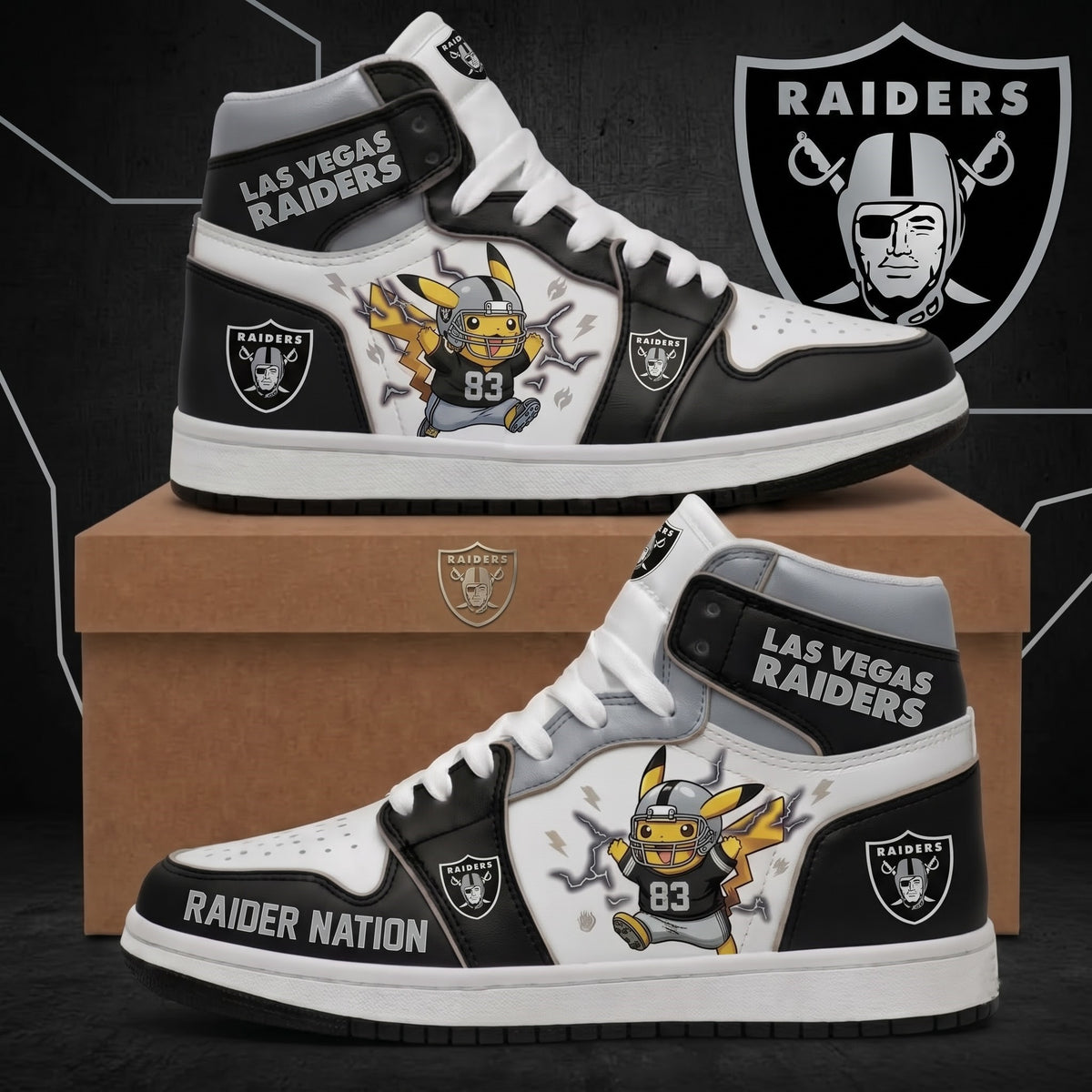 Pikachu NFL 32-Team Fan Sneakers | All 32 Football Teams Available