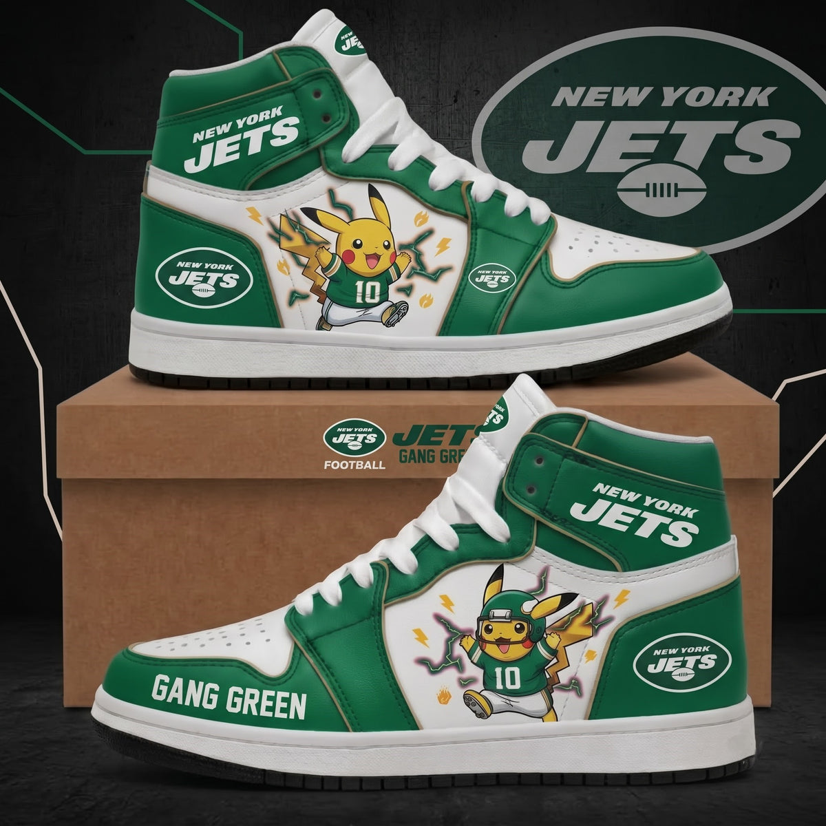 Pikachu NFL 32-Team Fan Sneakers | All 32 Football Teams Available