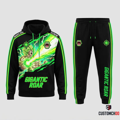 Broly Legendary Super Saiyan Anime Tracksuit Set - Hoodie & Jogger Pants - 06. Gigantic Roar