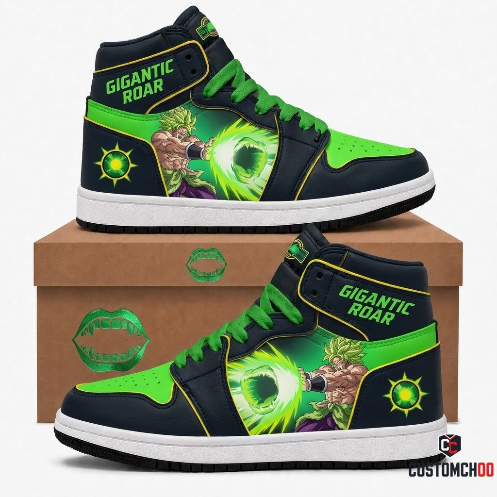 Broly Legendary Super Saiyan Anime Canvas High Top Sneakers - 06. Gigantic Roar