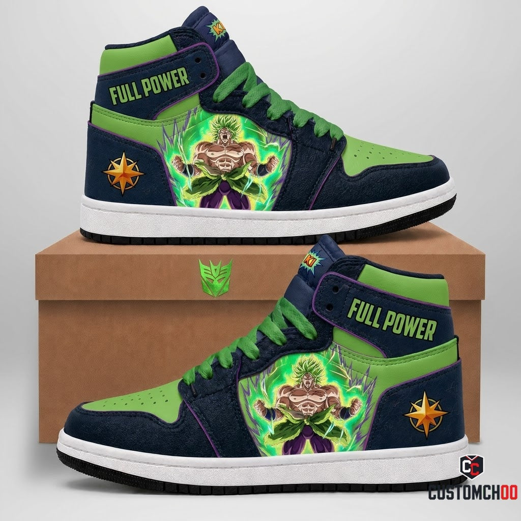 Broly Legendary Super Saiyan Anime Canvas High Top Sneakers - 07. Super Saiyan Full Power