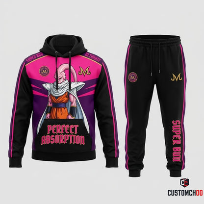 Majin Buu Anime Tracksuit Set - Hoodie & Jogger Pants - 03. Super Buu Absorption