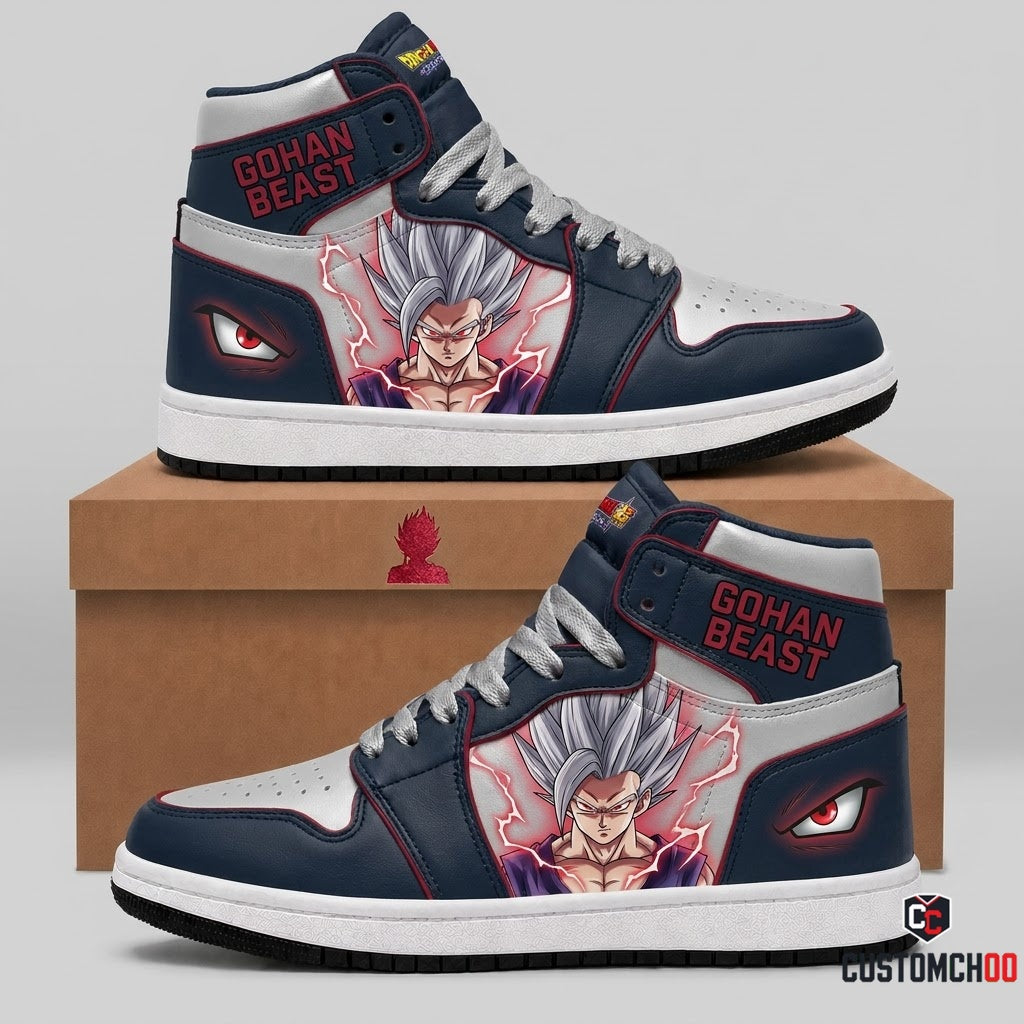 Gohan SSJ2 & Beast Anime Canvas High Top Sneakers - 02. Beast Gohan