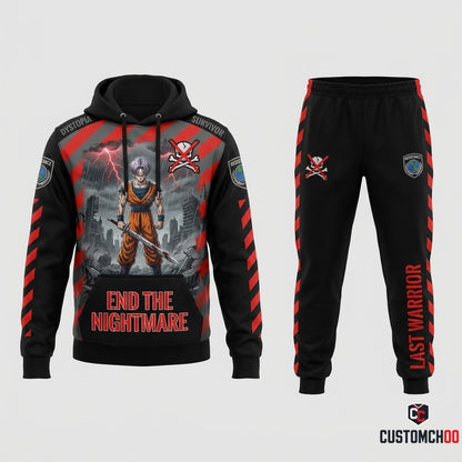 Future Trunks Sword Anime Tracksuit Set - Hoodie & Jogger Pants - 07. Dystopian Future