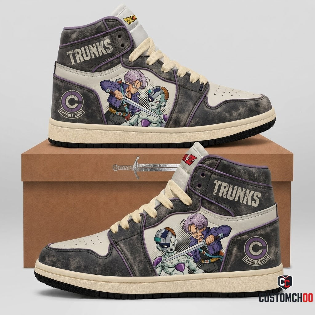 Future Trunks Sword Anime Canvas High Top Sneakers - 05. Vintage Frieza Slasher