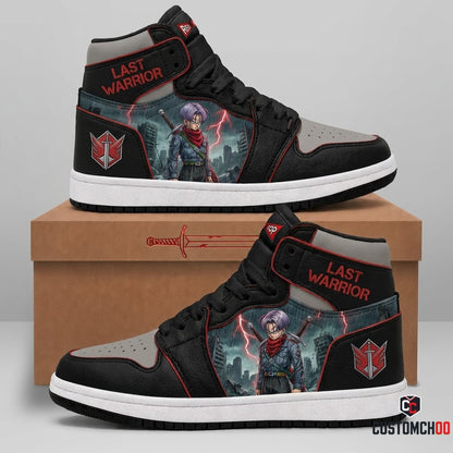 Future Trunks Sword Anime Canvas High Top Sneakers - 07. Dystopian Future