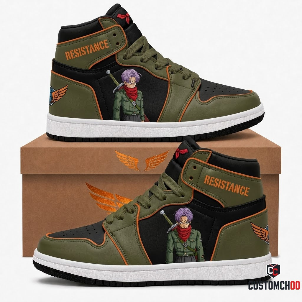 Future Trunks Sword Anime Canvas High Top Sneakers - 08. Tactical Resistance