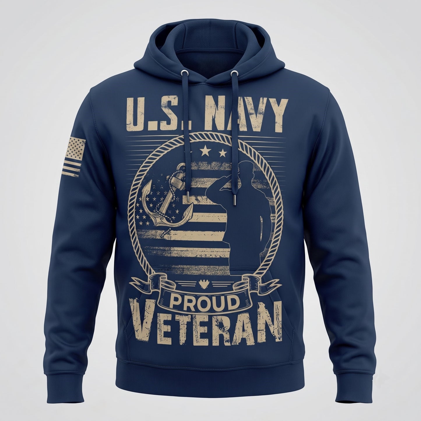 American Veteran Faith Shirt — Jesus Christ Veteran Graphic T-Shirt — Sweatshirt — Hoodie & Zip Hood - Custom Fan Apparel Image 5