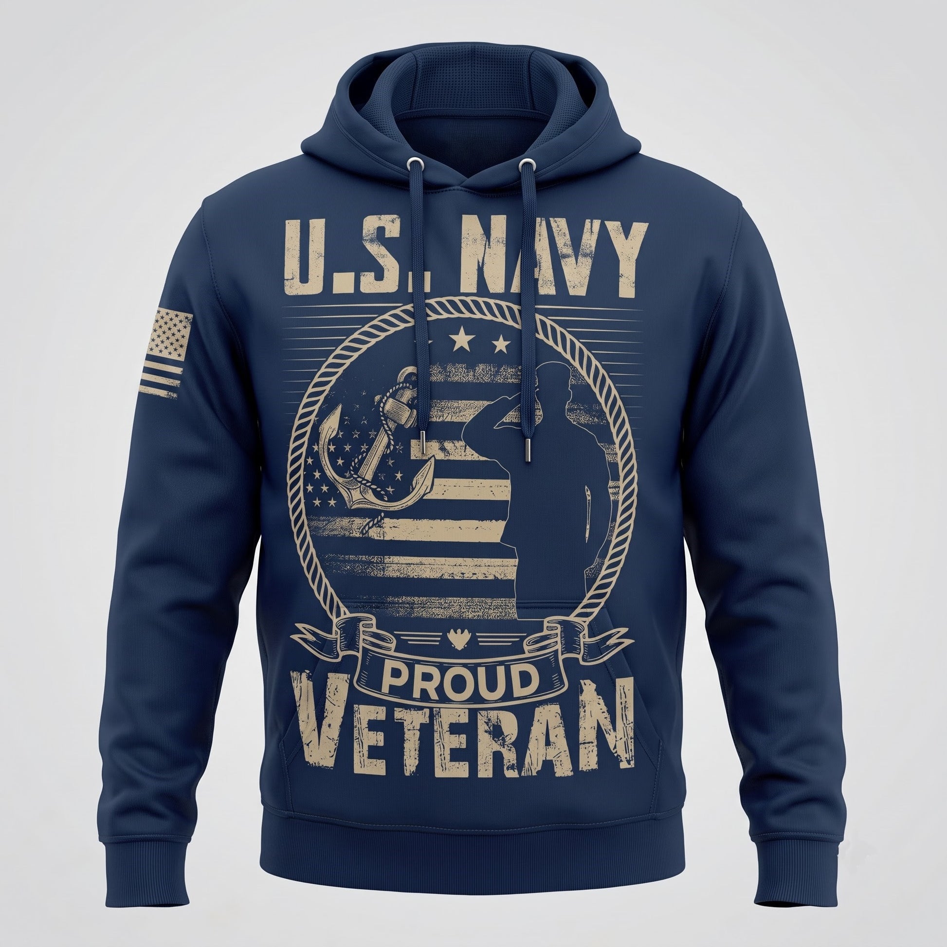 American Veteran Faith Shirt — Jesus Christ Veteran Graphic T-Shirt — Sweatshirt — Hoodie & Zip Hood - Custom Fan Apparel Image 5