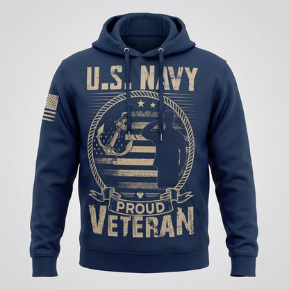 American Veteran Faith Shirt — Jesus Christ Veteran Graphic T-Shirt — Sweatshirt — Hoodie & Zip Hood - Custom Fan Apparel Image 5