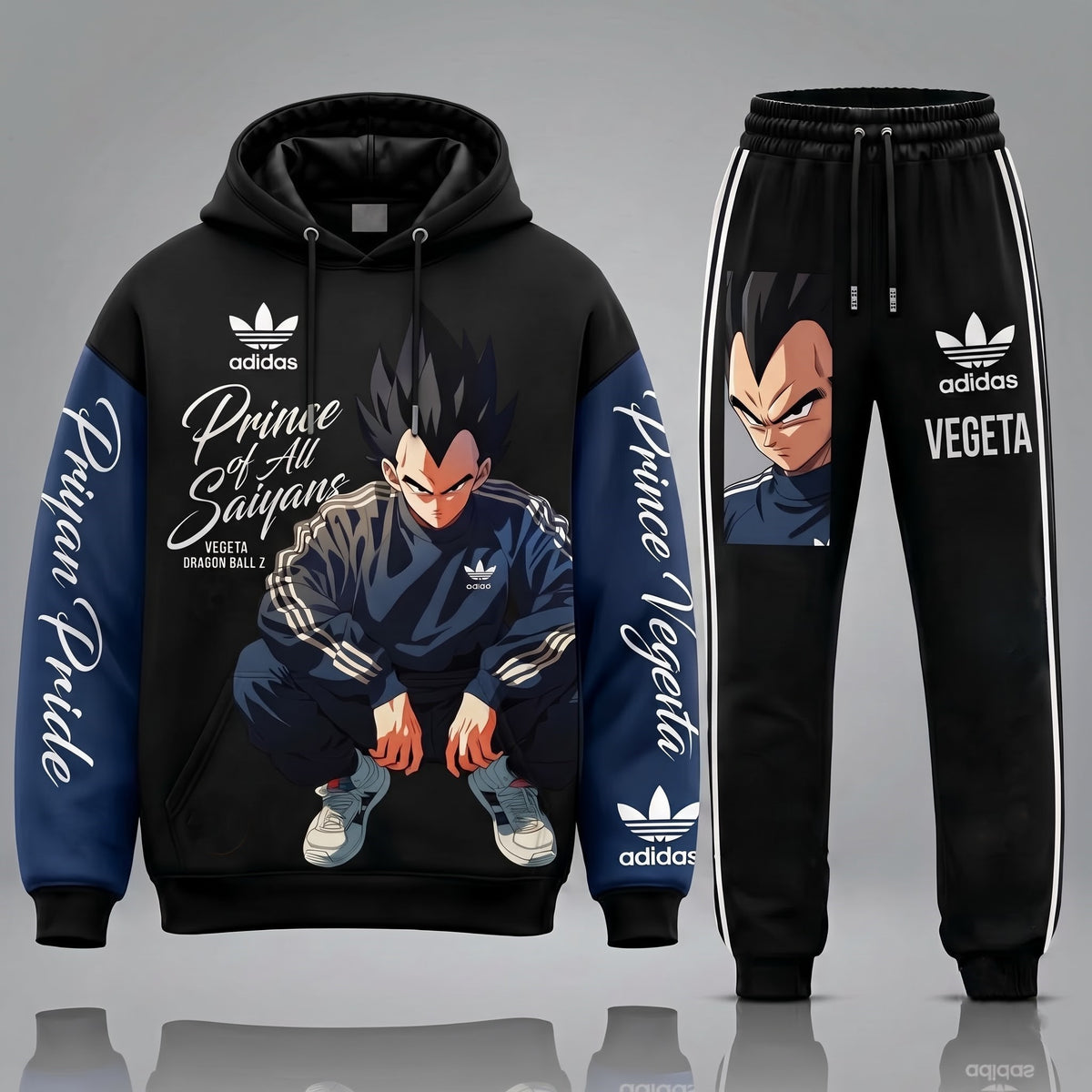 Adidas x Squad Dragon Ball Transformation Fan Set — Dragon Ball Hoodie & Sweatpants