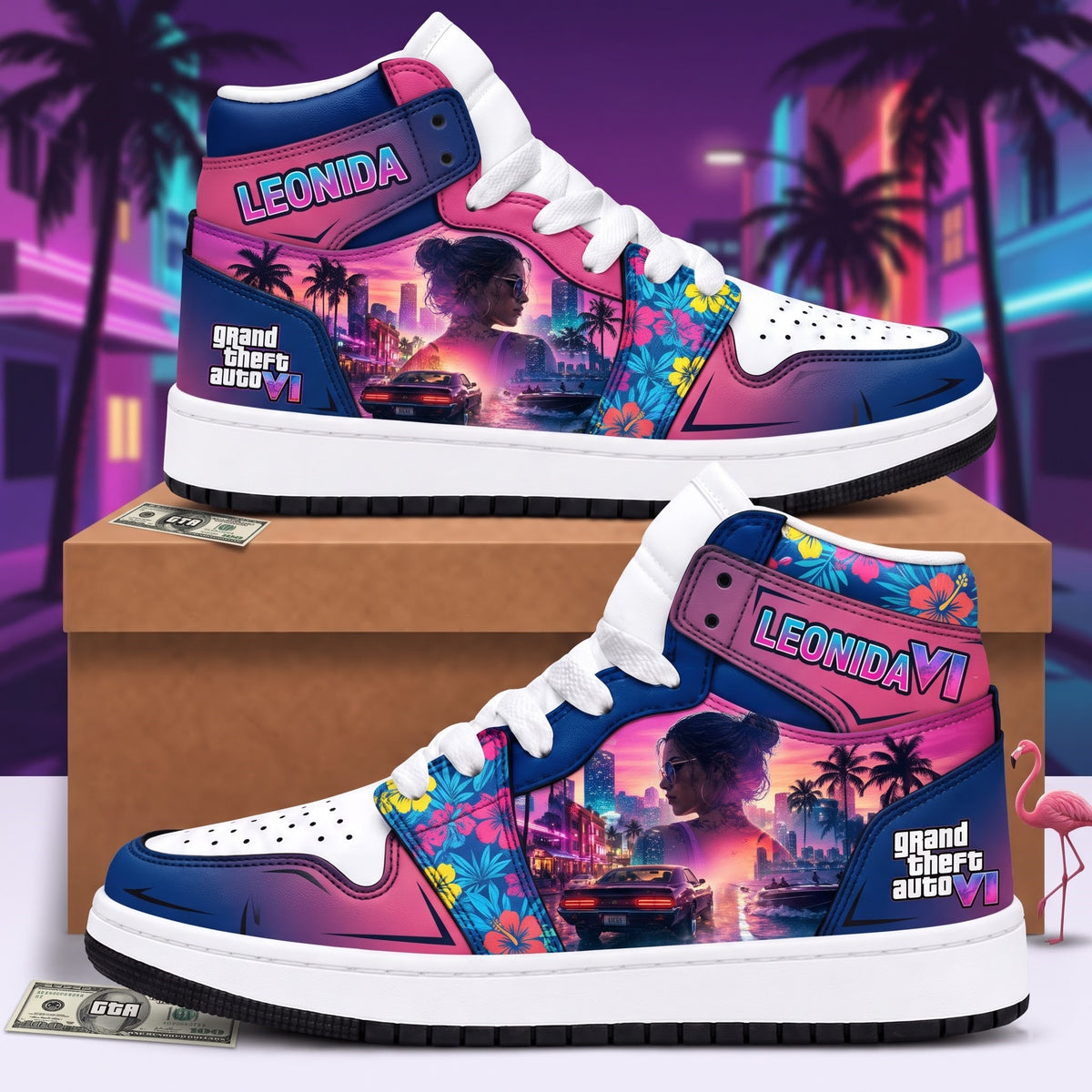 Limited Edition GTA 6 Fan Shoes — GTA 6 High Top Sneaker Gift