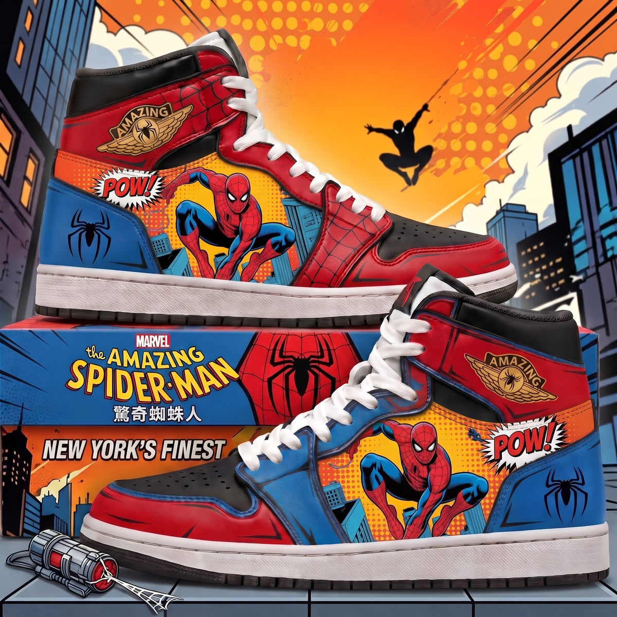 Limited Edition Spiderman Fan Shoes — Anime High Top Sneaker Gift