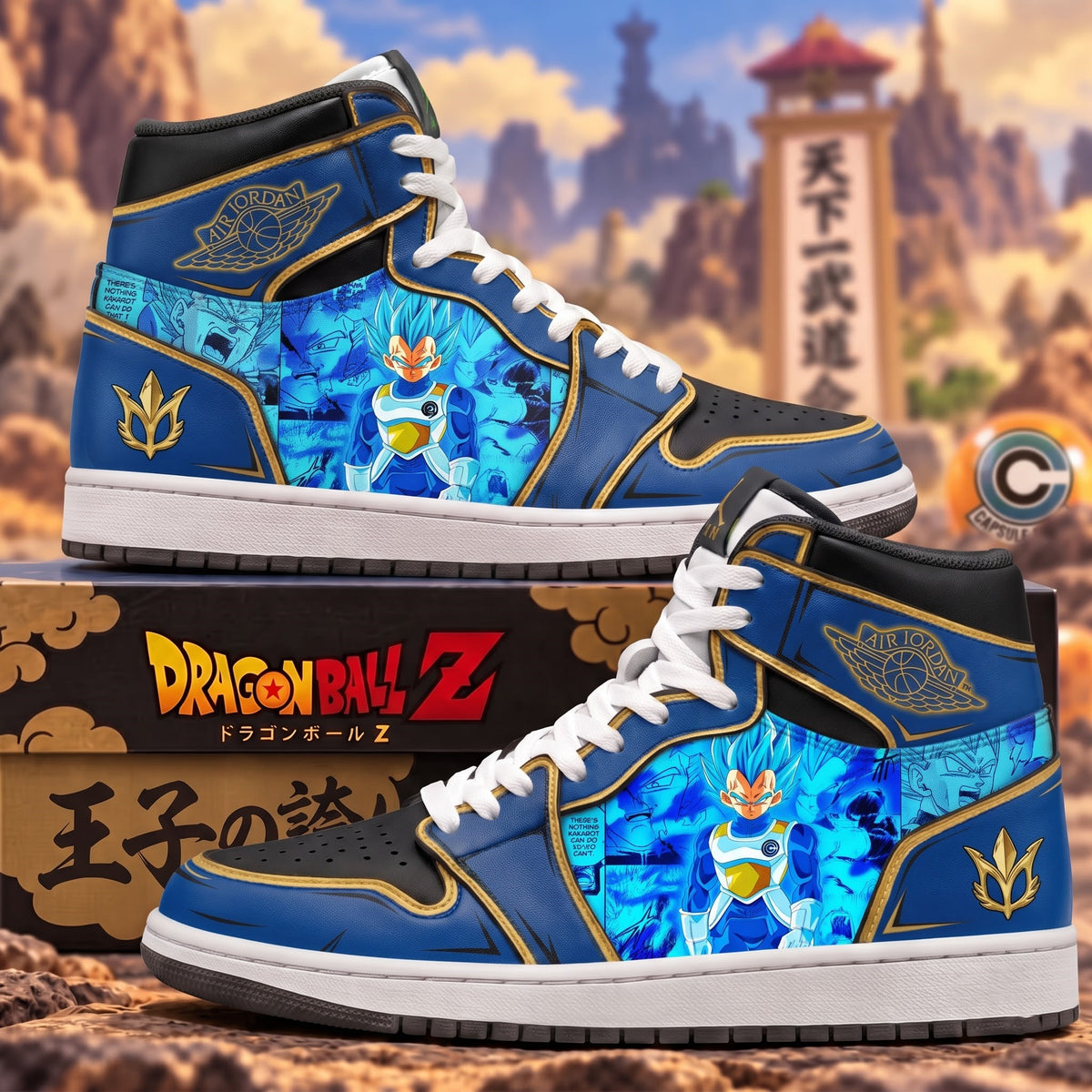 Limited Edition Vegeta Fan Shoes — Anime High Top Sneaker Gift