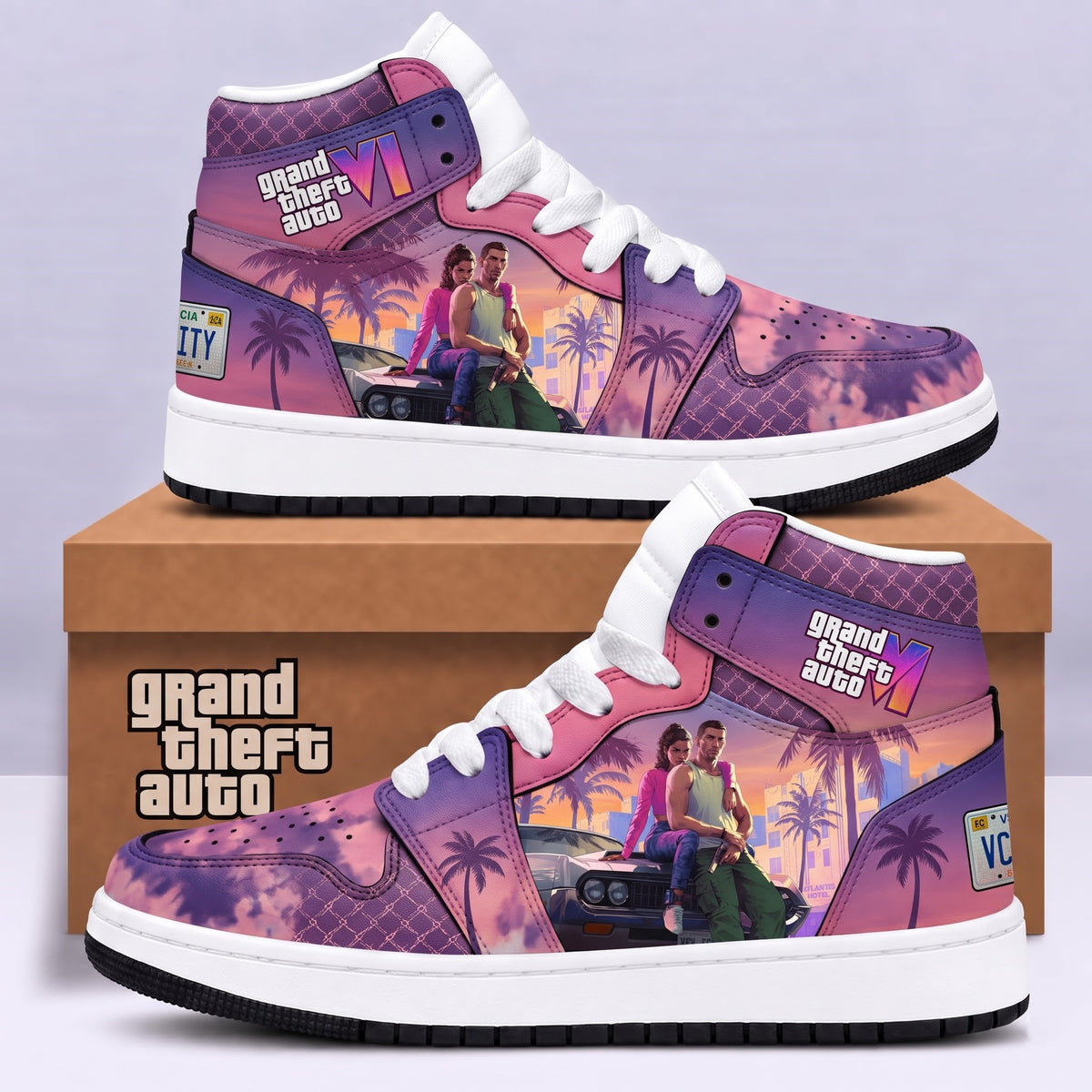 Limited Edition GTA 6 Fan Shoes — GTA 6 High Top Sneaker Gift
