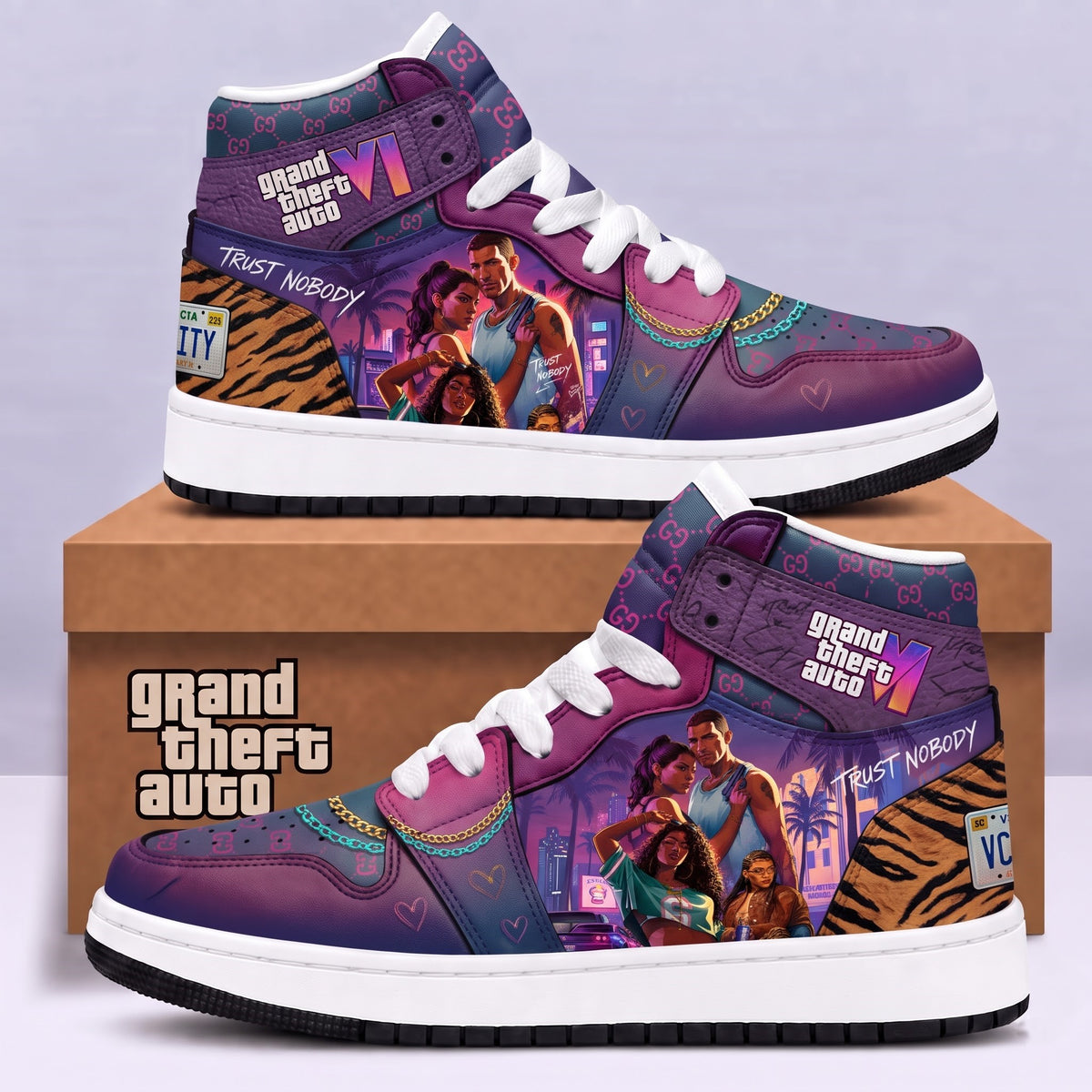 Limited Edition GTA 6 Fan Shoes — GTA 6 High Top Sneaker Gift