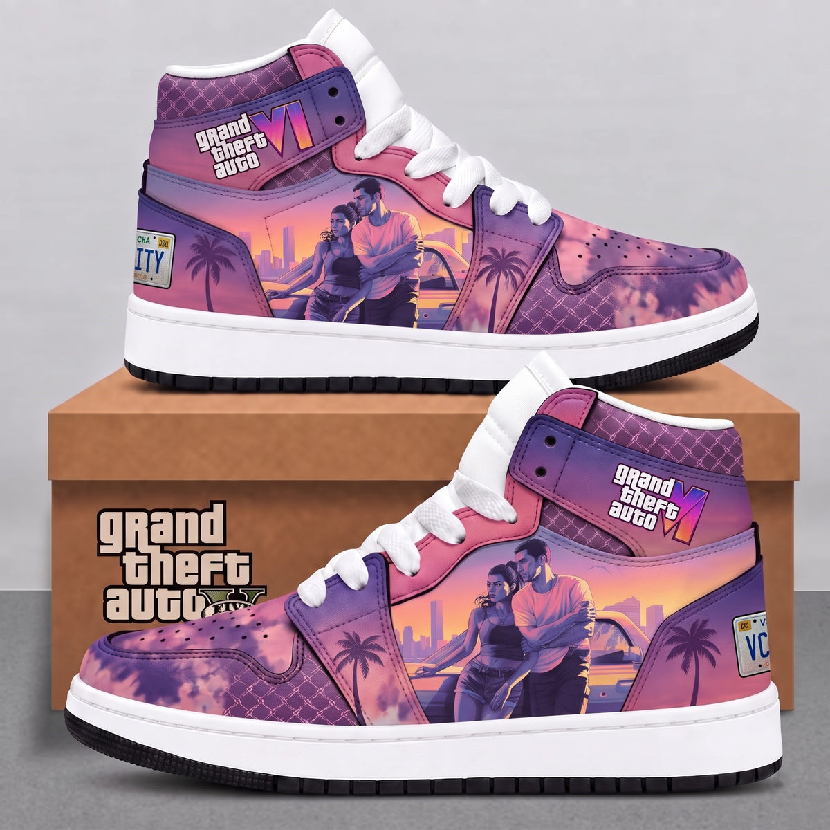 Limited Edition GTA 6 Fan Shoes — GTA 6 High Top Sneaker Gift