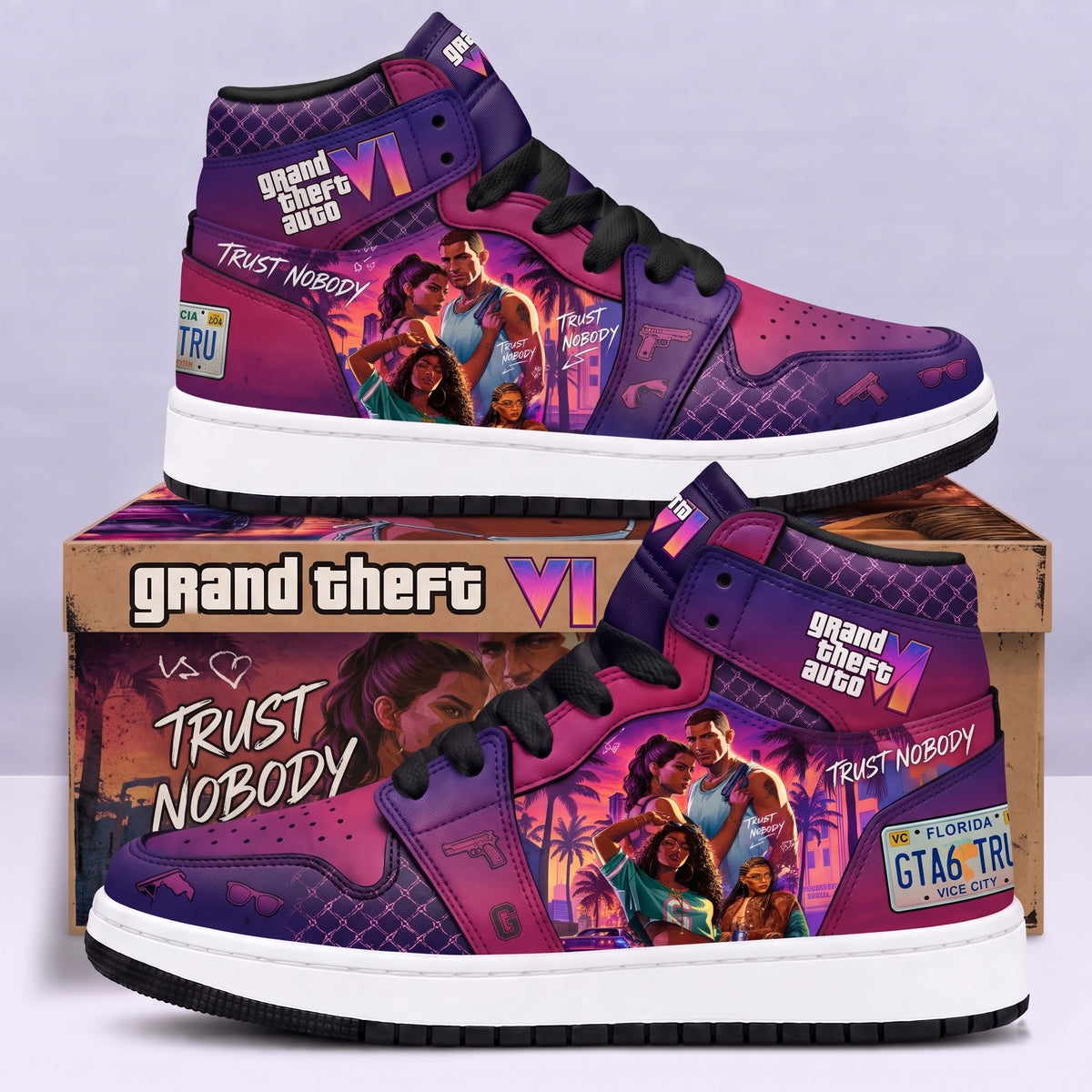 Limited Edition GTA 6 Fan Shoes — GTA 6 High Top Sneaker Gift