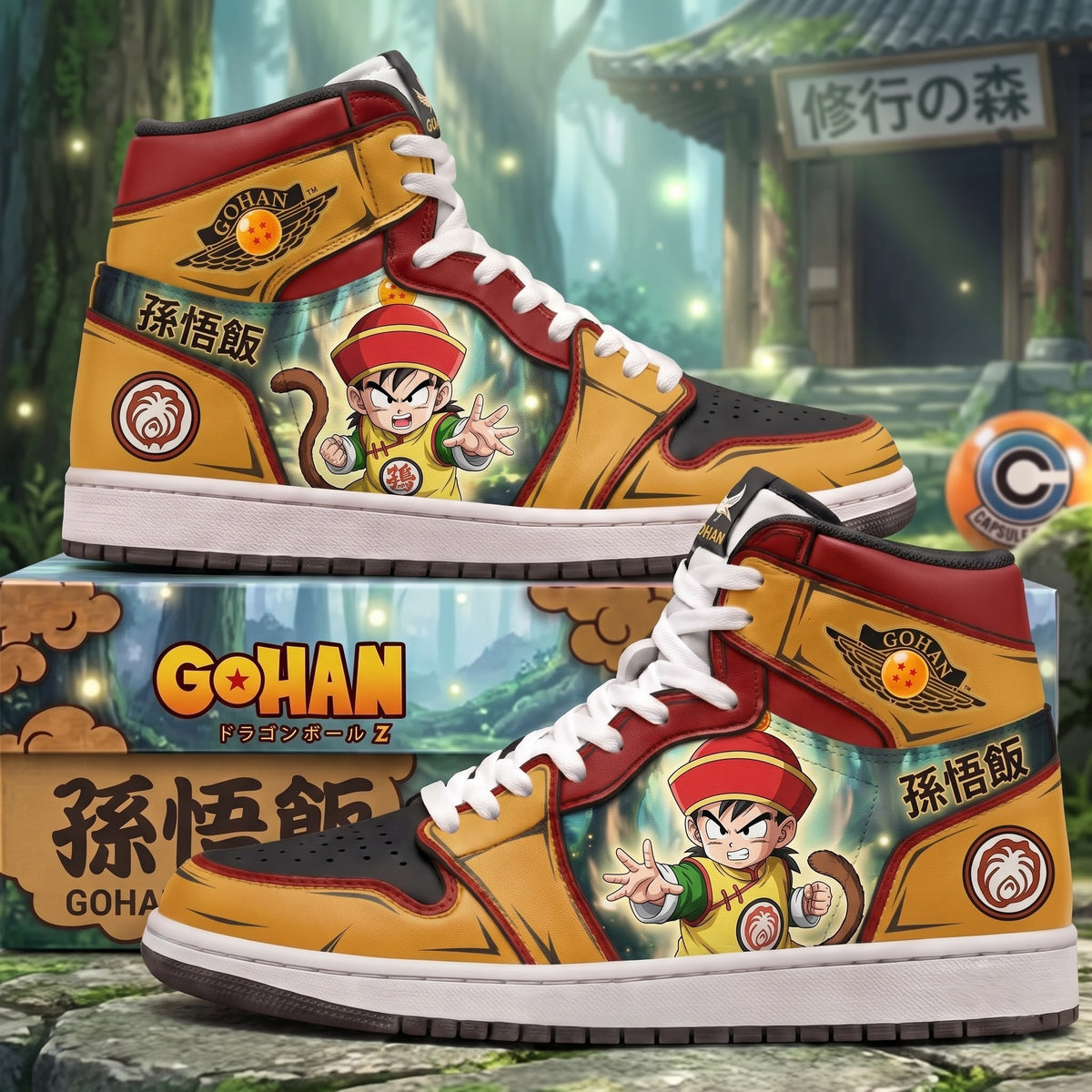 Limited Edition Son Gohan Fan Shoes — Anime High Top Sneaker Gift