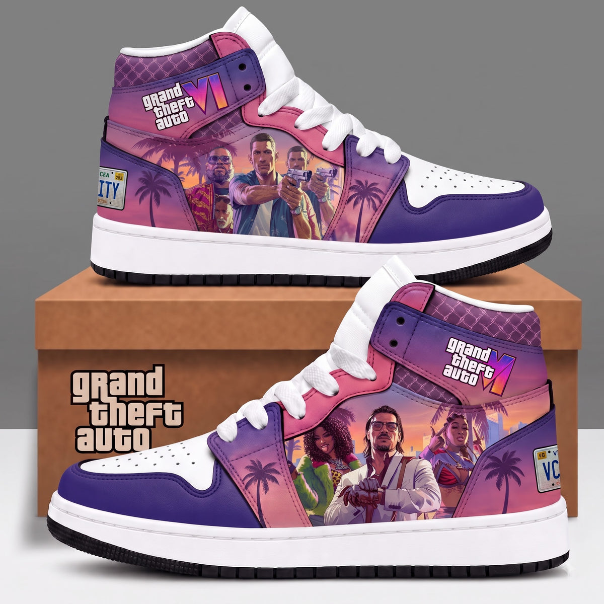 Limited Edition GTA 6 Fan Shoes — GTA 6 High Top Sneaker Gift